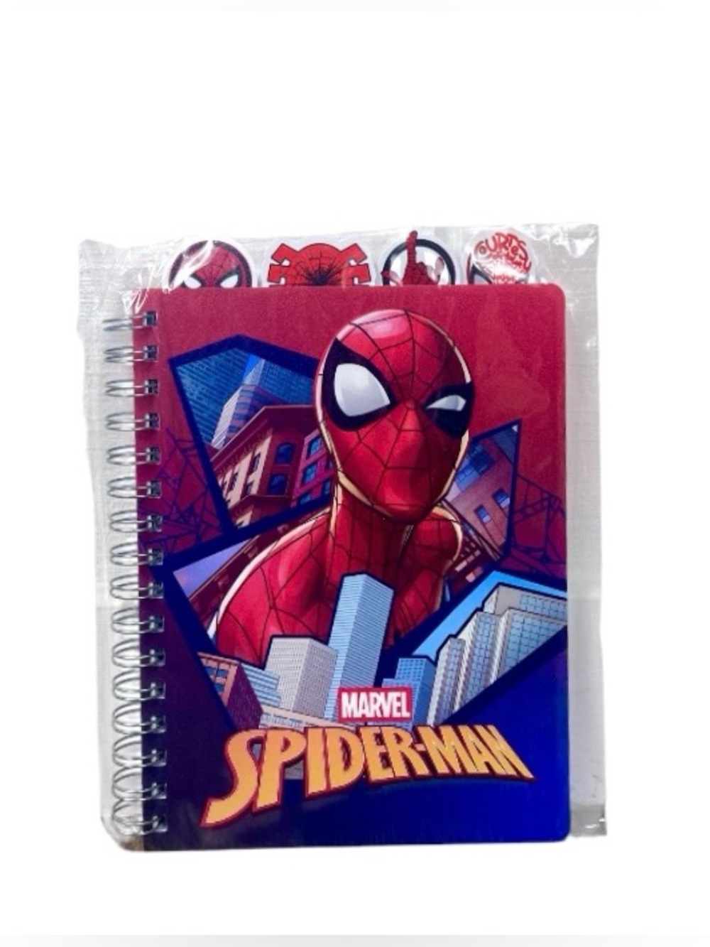Marvel Spider-Man Red and Blue Spiral Notebook